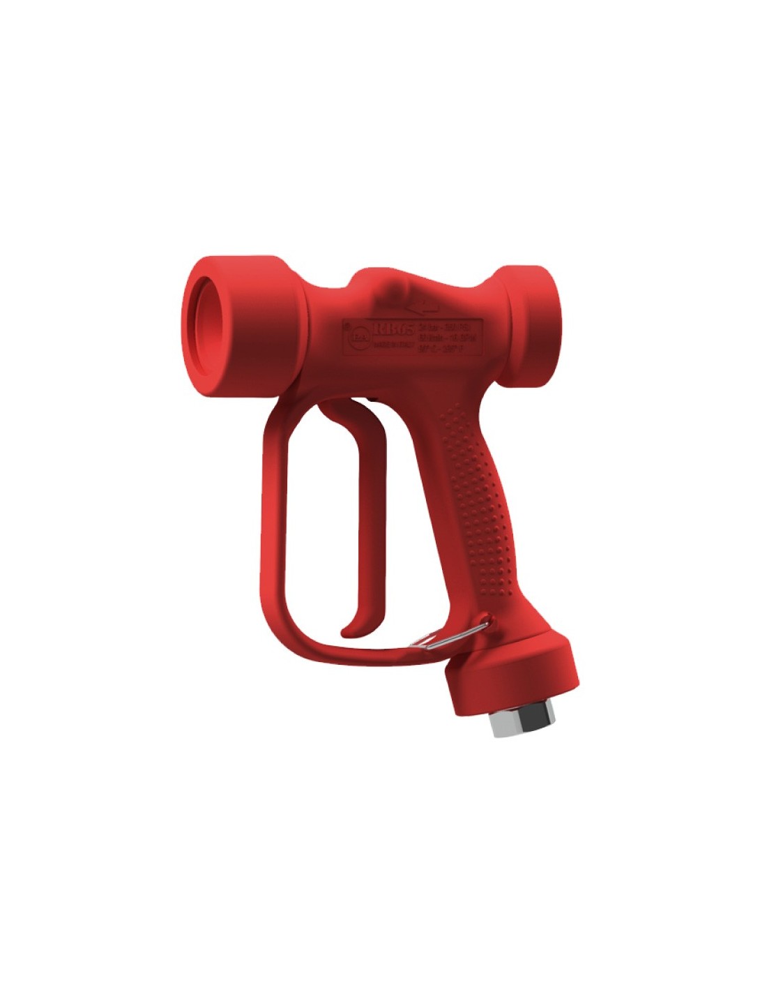 Pistola de baixa pressão em aço inoxidável, ideal para uma lavagem suave.