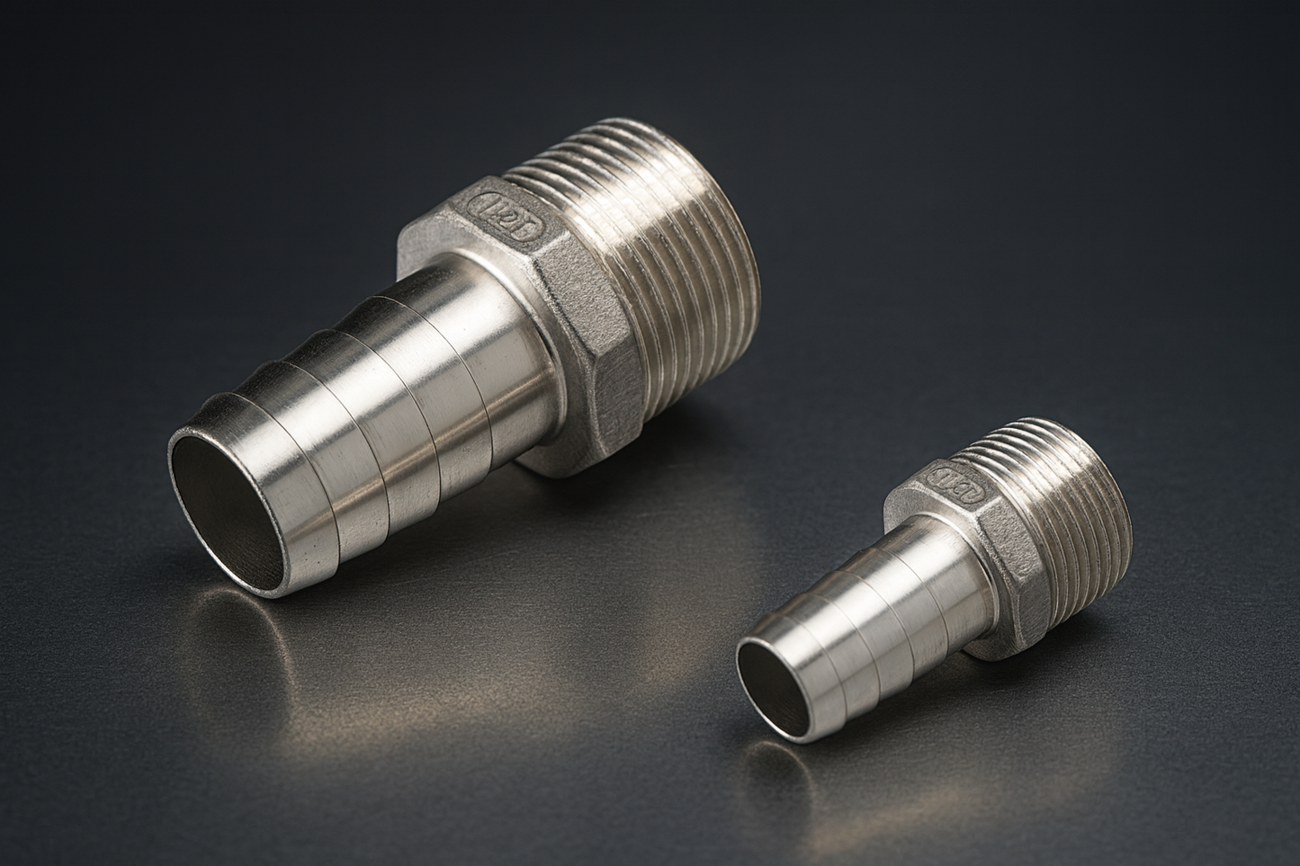 Slangetilslutning i rustfrit stål 316 i topkvalitet!