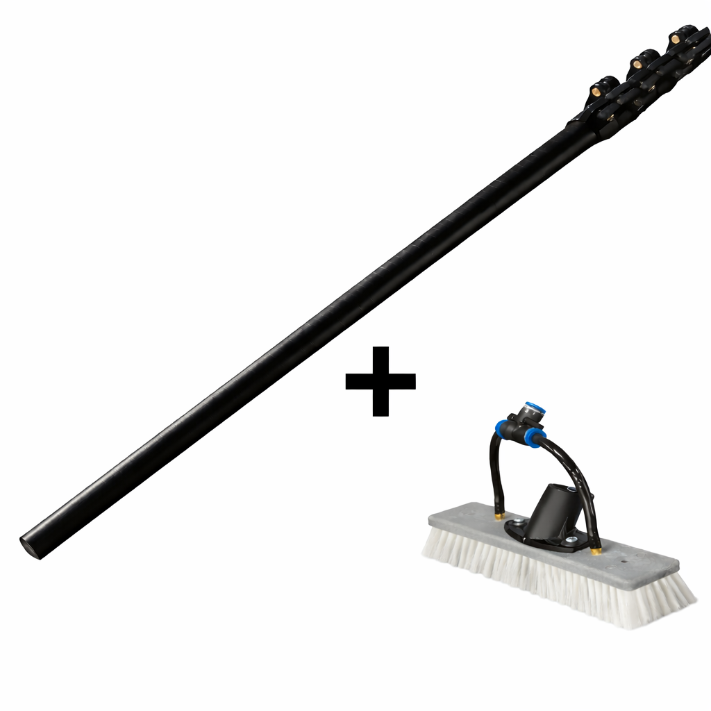 Teleskopstahl-Glasfaser inklusive Zubehör