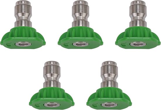 Nozzle spray 25° set of 5 or 10 pieces, color green, softwash sprayer