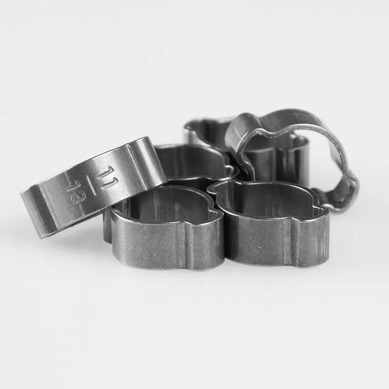 Hose clamp 9-11 mm - 10 pieces stainless steel