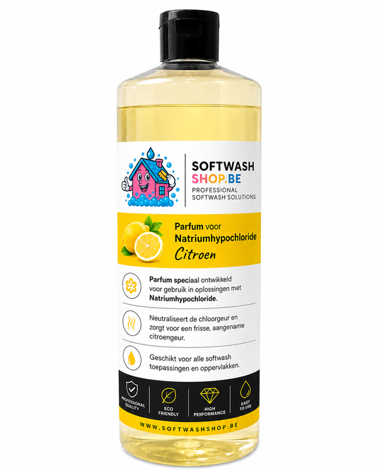 Parfum Extreme Citroen voor Natriumhypochloride voor Softwash mix - 1 liter