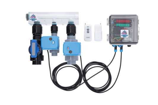 Softwash Chemical Remote 1/2 inch + 1 inch = 2 valve system + mixer inbegrepen