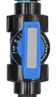 Chemikalienbeständiges Ventil 3/4 Zoll - 1 Zoll blau