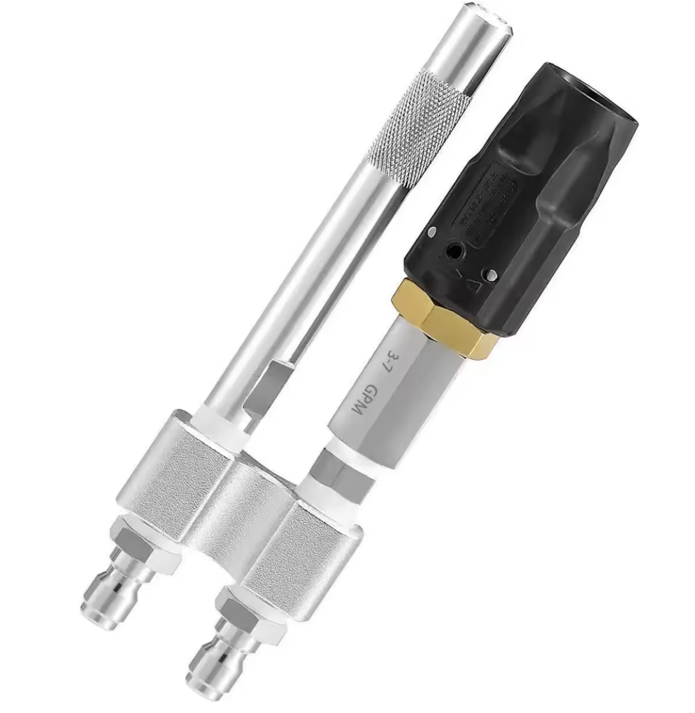 Outil de nettoyage haute pression 2 en 1 version 1/4 pouce et version KW