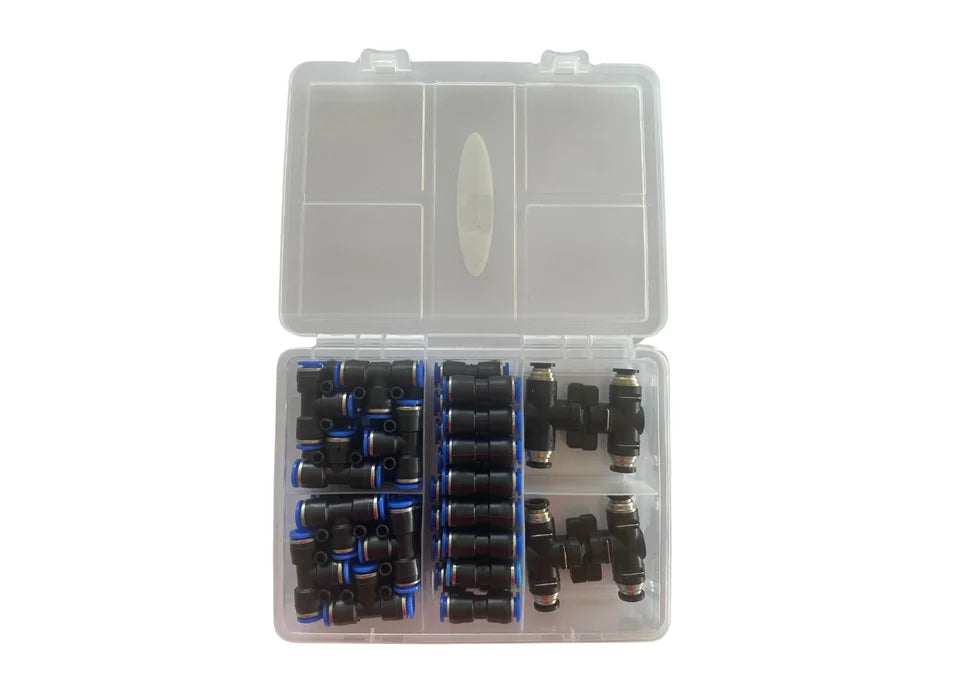 Versão de encaixe reto de 8 mm com macho de rosca