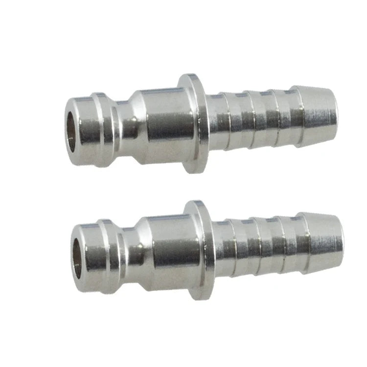 Nickel-plated plug-in nipple, available in packs of 2, in 6 and/or 8 mm